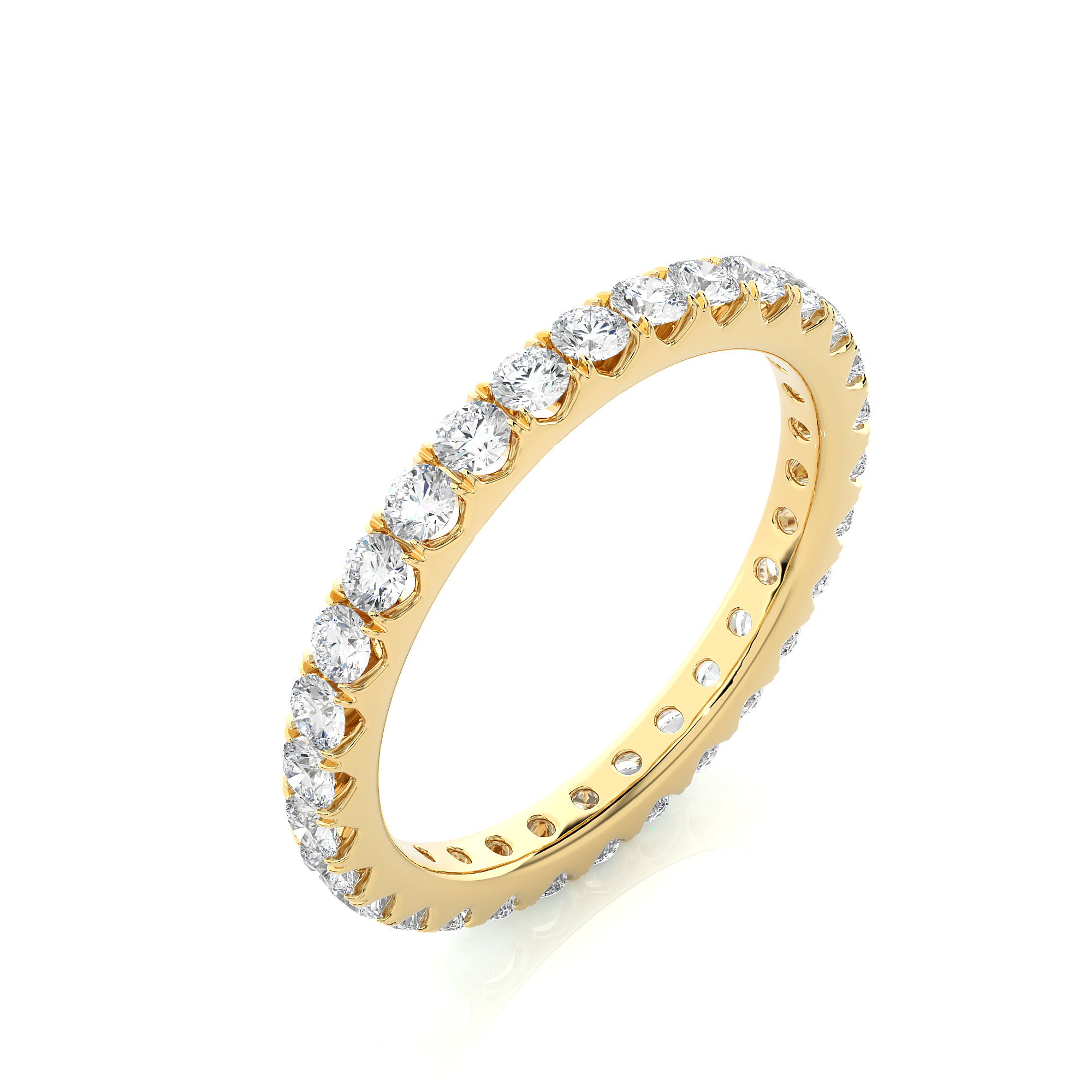 1.04 Carat H Color VS1 Clarity Diamond Studded Natural Diamond Ring.